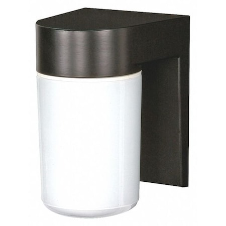 1 Light 8 in. Utility Wall Mount With White Glass Cylinder B MPN:SF77-137