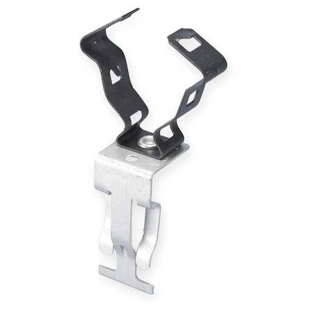 T-Bar Clip, Conduit; Pipe Use, 3/8 in, Steel, Electro Galvanized MPN:6MATA
