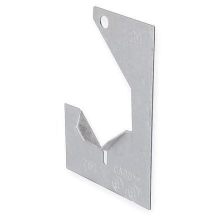 Cable Hanger, Conduit; Pipe Use, 1 in, Steel, Electro-Plated MPN:781