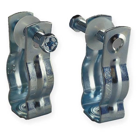 Clamp, Conduit; EMT; Pipe Use, 1 in, Steel, Galvanized MPN:CD2B