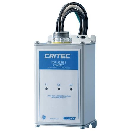 Surge Protection Device, 1 Phase, 240V, 2 Poles, 2 Wires + Ground MPN:TDX100C240