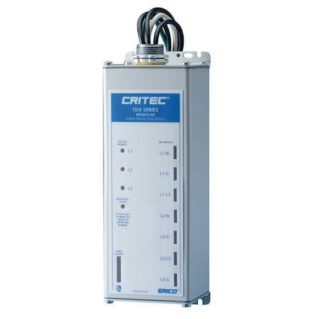 Surge Protection Device, 3 Phase, 120/208V, 4 Poles, 4 Wires + Ground MPN:TDX100M120/208