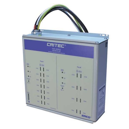Surge Protection Device, 3 Phase, 277/480V, 4 Poles, 4 Wires + Ground MPN:TDX300S277/480