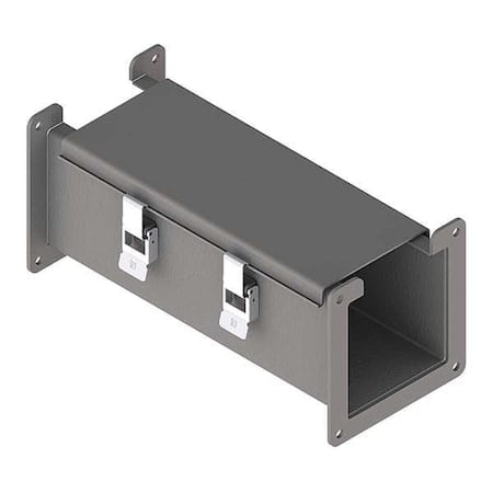 Straight Section Wireway, 12 Rating, Steel, Powder Coated MPN:F22L12