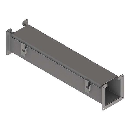 Straight Section Wireway, 12 Rating, Steel, Powder Coated MPN:F22L24