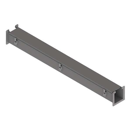 Straight Section Wireway, 12 Rating, Steel, Powder Coated MPN:F22L48