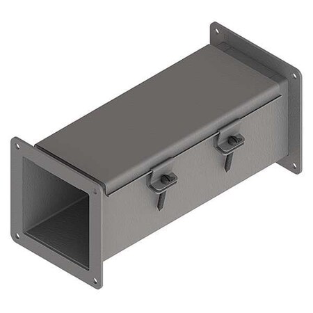 Straight Section Wireway, 12 Rating, Steel, Powder Coated MPN:F22W12