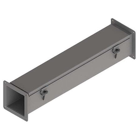 Straight Section Wireway, 12 Rating, Steel, Powder Coated MPN:F22W24