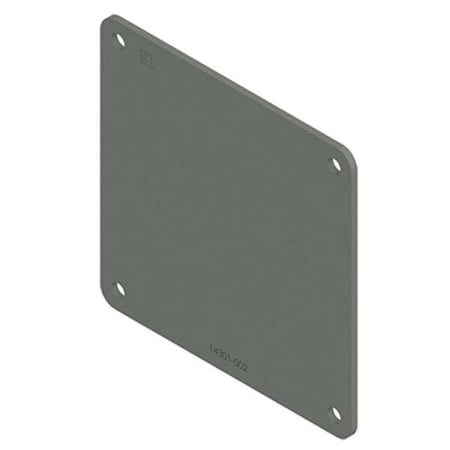 Wireway Closure Plate, 12 Type, NEMA 12 Rating, Steel, ANSI 61 Polyester Powder MPN:F22WP