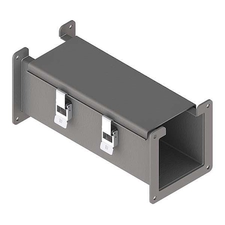 Straight Section Wireway, 12 Rating, Steel, Powder Coated MPN:F44L12