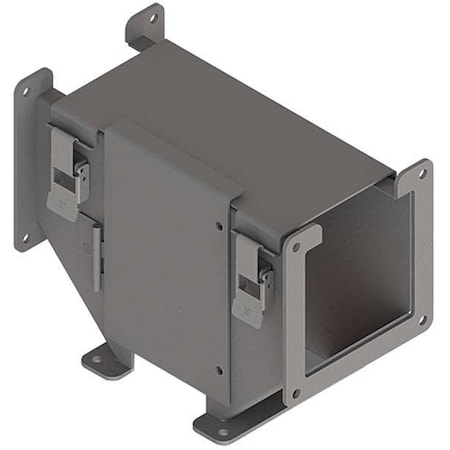 Wireway Tee, 12 Type, NEMA 12 Rating, Steel, Painted MPN:F44LTC