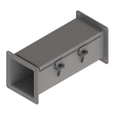 Straight Section Wireway, 12 Rating, Steel, Powder Coated MPN:F44W12