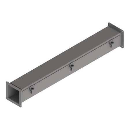 Straight Section Wireway, 12 Rating, Steel, Powder Coated MPN:F44W36