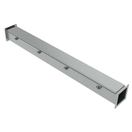 Straight Section Wireway, 12, 4, 4X Rating, Stainless Steel, Unfinished MPN:F44W48SS