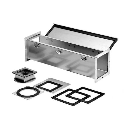 Straight Section Wireway, 12, 4, 4X Rating, Stainless Steel, Unfinished MPN:F44W60SS