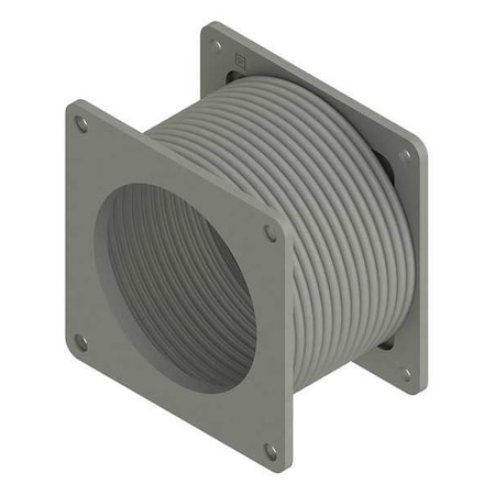 Wireway Flexible Fitting, 12 Type, NEMA 12 Rating, Steel, Painted MPN:F44WFF