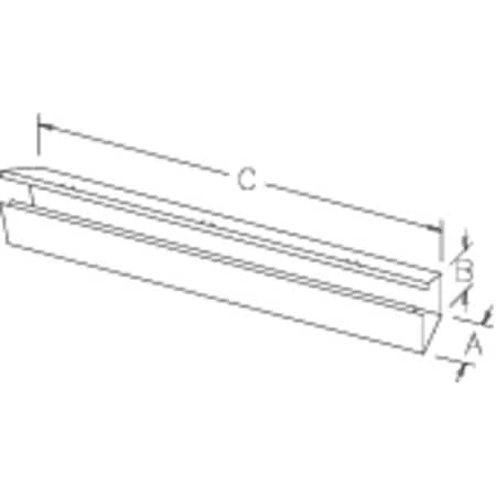 Straight Section Wireway, 1 Rating, Steel, Powder Coated MPN:F66G60