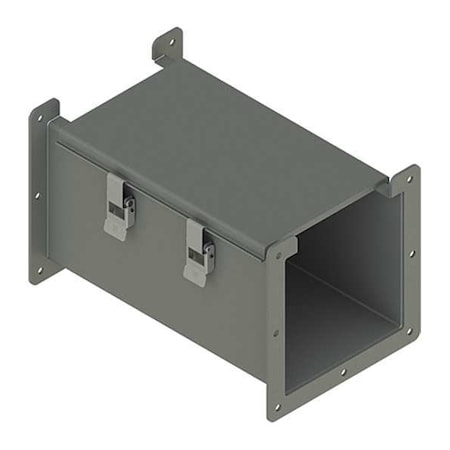 Straight Section Wireway, 12 Rating, Steel, Powder Coated MPN:F66L12
