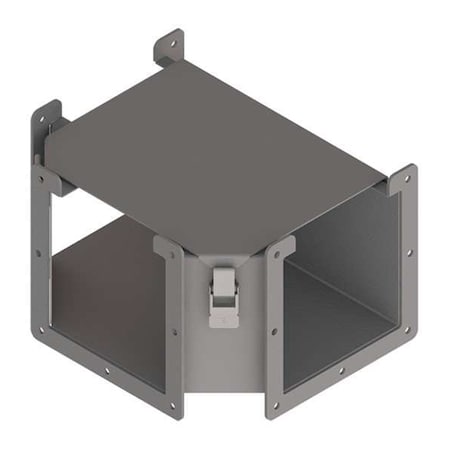 Wireway Tee, 12 Type, NEMA 12 Rating, Steel, Painted MPN:F66LTA