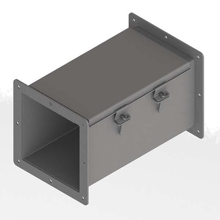 Straight Section Wireway, 12 Rating, Steel, Powder Coated MPN:F66W12
