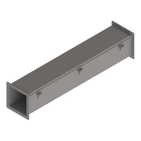 Straight Section Wireway, 12 Rating, Steel, Powder Coated MPN:F66W36