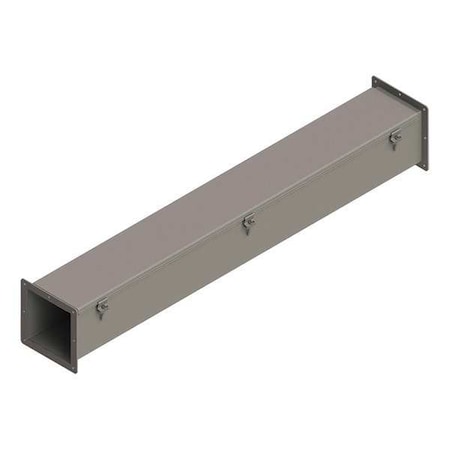 Straight Section Wireway, 12 Rating, Steel, Powder Coated MPN:F66W48
