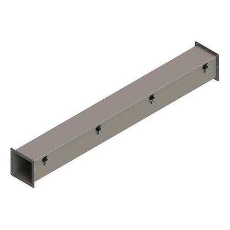 Straight Section Wireway, 12 Rating, Steel, Powder Coated MPN:F66W60