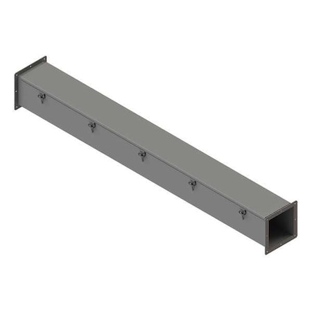 Straight Section Wireway, 12, 4, 4X Rating, Stainless Steel, Unfinished MPN:F66W60SS