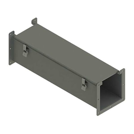 Straight Section Wireway, 12 Rating, Steel, Powder Coated MPN:F88L24