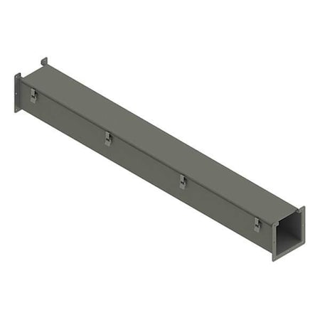 Straight Section Wireway, 12 Rating, Steel, Powder Coated MPN:F88L60