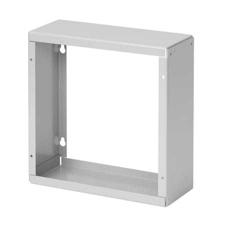 Screw-Cover Pull Box Extender, Type 1, fits 10.00x10.00, Gray, Steel MPN:A10104SU