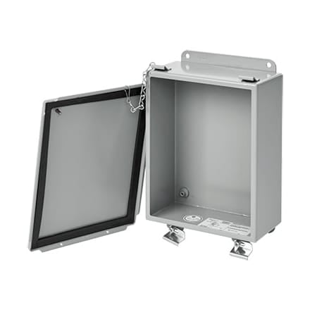 Lift-Off Clamp Cover, Type 12, 12.00x12.00x6.00, Gray, Mild Steel MPN:A12126LP