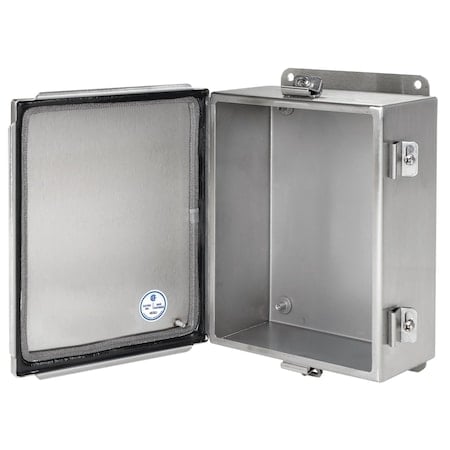 Continuous Hinge with Clamps, EMC, Type 4X, 12.00x12.00x6.00, SS Type MPN:A1212CHEMCSS