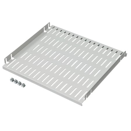 Fixed Shelf, fits 19 in Rack A, Lt Gray, Steel 19-in. MPN:A19SH6