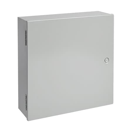 Medium Hinged-Cover Pull Box, Type 1, 36.00x30.00x12.62, Gray, Steel MPN:A36N30DLP