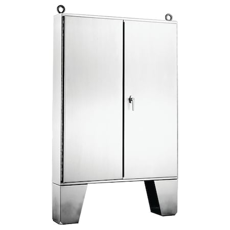 Two-Door with 3-Point Latches and Floor-Stands, Type 12, 60.06x60.06x1 MPN:A606010SSLP