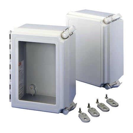Continuous Hinge, Type 4X, 6.00x6.00x4.00, Fiberglass MPN:A664CHSCFGW