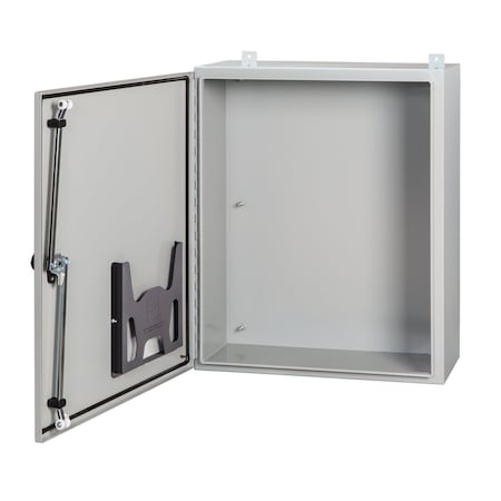 Continuous Hinge with 3-Point Latch, Type 4, 72.00x36.00x18.00, Gray, MPN:A72H36GLP3PT