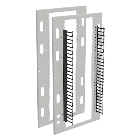 Seismic Rack Panel Kit, fits 72.00x36.00, Lt Gray, Steel MPN:A72P36RP