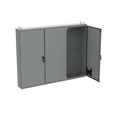 Free-Stand, Multi-Door, Type 12, 86.12x112.00x20.12, Gray, Steel MPN:A86M3E20LPG
