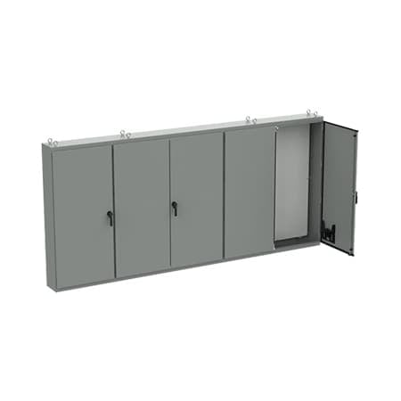 Free-Stand, Multi-Door, Type 12, 86.12x187.00x14.12, Gray, Steel MPN:A86M5EG