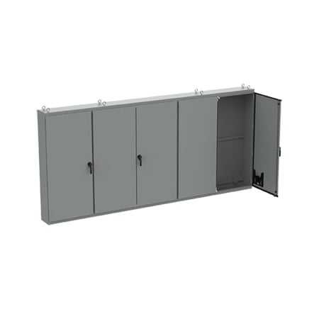 Free-Stand, Multi-Door, Type 12, 86.12x187.00x14.12, Gray, Steel MPN:A86M5ELPG