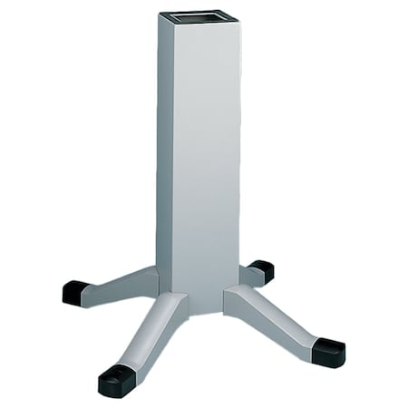 Pedestal with Legs, 26.00x4.00x4.00, Gray, Steel MPN:AP26L44