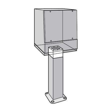 Extension, 6.00x8.00x8.00, Gray, Steel MPN:APE688