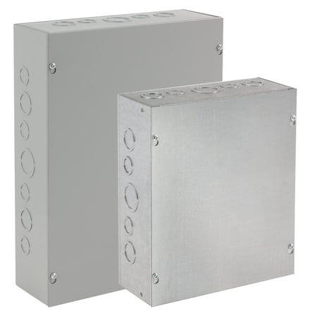 Screw-Cover, Type 1, 6.00x4.00x4.00, Gray, Steel MPN:ASE6X4X4