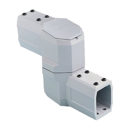 COMPACT Series 2 Intermediate Joint, fits 45x60mm, Lt Gray, Aluminum MPN:CCS2IJLG