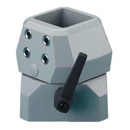 COMPACT Series 4 Flange Coupling, fits 80x80mm, Lt Gray, Aluminum MPN:CCS8FCLG