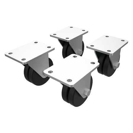 Network Cabinet Caster Kit, Steel MPN:DLCASTERS