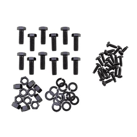 Open Frame Rack Hardware Kit, Black, Mild Steel 2-Post MPN:E2PKIT