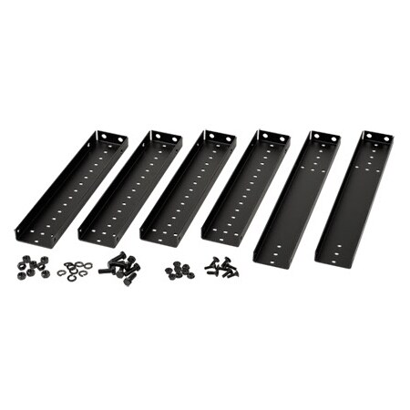 Open Frame Rack Front-to-Back Kit, Black, Mild Steel 4-Post MPN:E4FBKIT